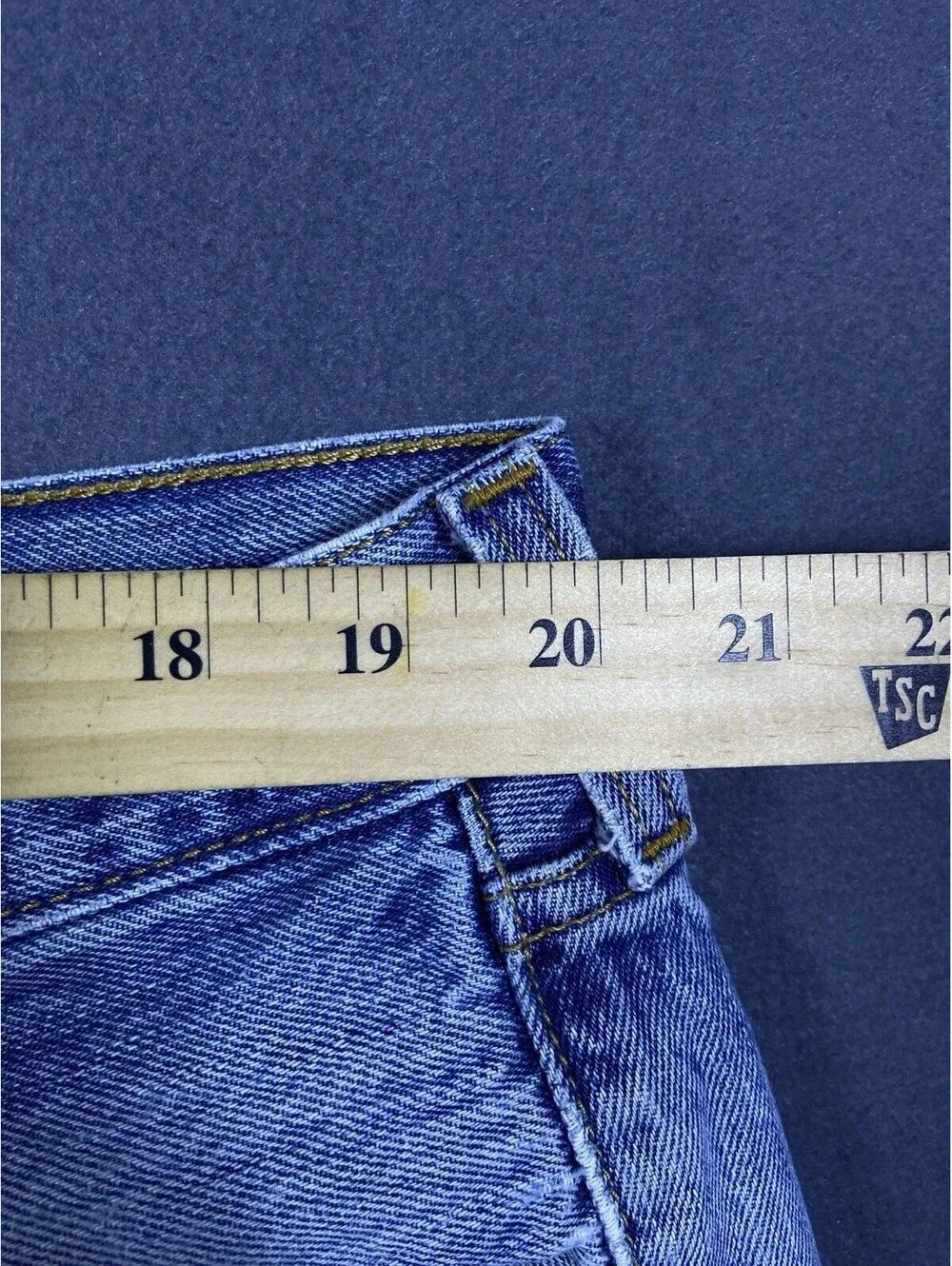 Vtg Levis 501 Jeans Mens 40x31  Blue Light Wash Natural Fade Distressed Egypt